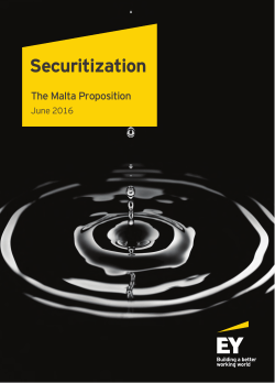 Securitization: The Malta Proposition