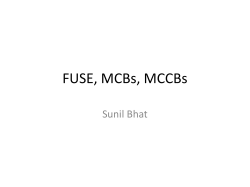 FUSE, MCBs, MCCBs