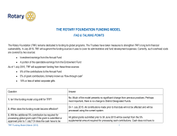 RSL Talking Points - for Oct/Nov 2013 Board and Trustee Meetings