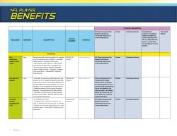 nfl player a benefits - NFL Football Operations