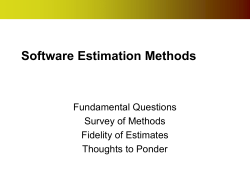 PPT - The Software Enterprise at ASU