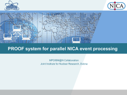 scalla/xrootd *** ******** * ********* ****** * ********* mpd/nica