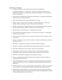 Introduction to Sociology sociology