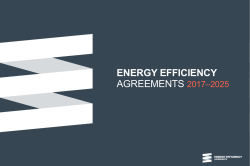 Energy Efficiency Agreements - Energiatehokkuussopimukset 2017