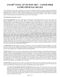 Official Rules - Fuel up to WIN 2017