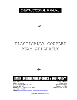 Elastically Coupled Beam Apparatus