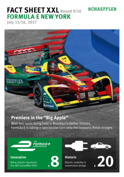 FACT SHEET XXL Round 9/10 FORMULA E