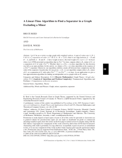 A linear-time algorithm to find a separator in a graph excluding a minor