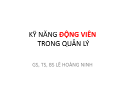 KỸ NĂNG ĐỘNG VIÊN