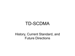 td-scdma - Cognitive Radio Technologies