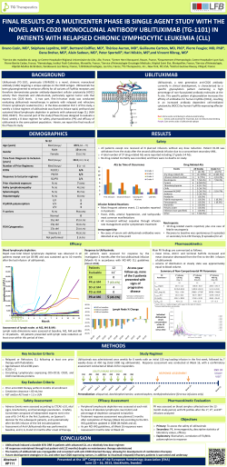 final results of a multicenter phase ib single agent