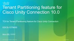 SRSV - Cisco Unity Tools