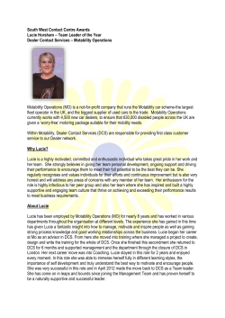 Team Leader of the Year - South West Contact Centre Forum