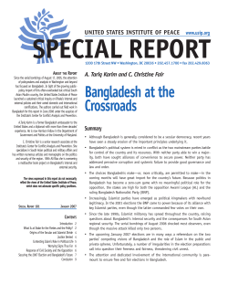 Bangladesh at the Crossroads - United States Institute of Peace