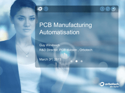 Orbotech solutions for the IC assembly industry