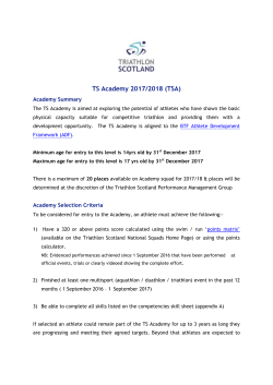 Academy Criteria 2017/18