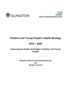 Children and Young People`s Health Strategy 2015