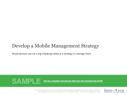 The Case for a Mobile Strategy - Info