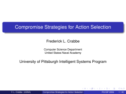Compromise Strategies for Action Selection
