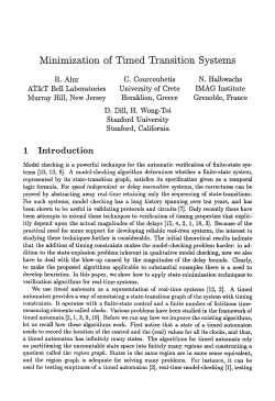 Minimization of timed transition systems