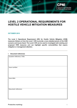 HVM Operational Requirements Level 2