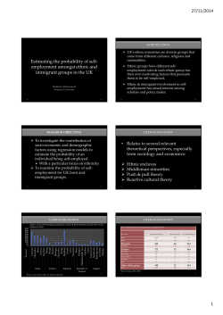 Estimating the probability of self-employment