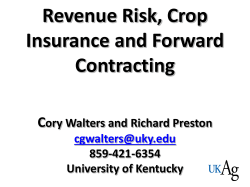 Crop Insurance/Grain Marketing
