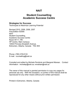 Strategies for Success Manual