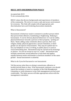 Anti Discrimination Policy - Research Eltham Collegians Cricket Club