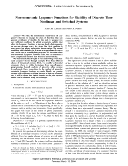 Non-monotonic Lyapunov Functions for Stability of Discrete Time