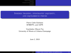 Insider trading, stochastic liquidity, and equilibrium prices