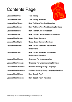 Lesson Plans