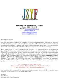 Golf Information Package.pdf - Justine Slade Youth Foundation