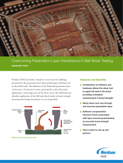 Overcoming Passivation Layer Interference in Ball Shear