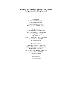 A Study of the Diffusion of Alternative Fuel Vehicles: an