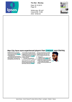 Man City have more experienced players than Liverpool, says Sterling