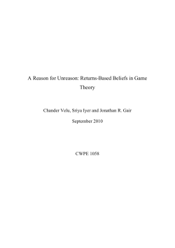 A Reason for Unreason: Returns