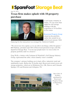 Texas firm makes splash with 18-property