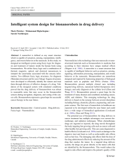 Intelligent system design for bionanorobots in drug delivery