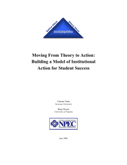 Moving From Theory to Action - Eastern Washington University