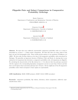 Flippable Pairs and Subset Comparisons in Comparative Probability