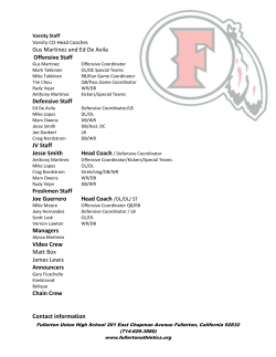 FUll Coaching staff list - Fullerton Indians Football