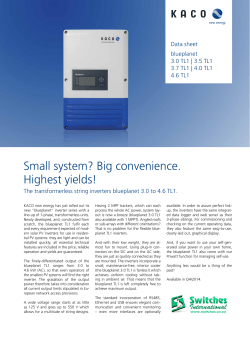 Small system? Big convenience. Highest yields!