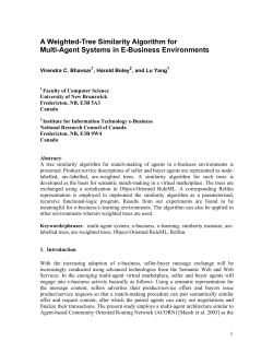 A Tree Similarity Algorithm for Peer-to-Peer Agent