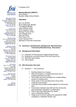 Scope and Fee Proposal