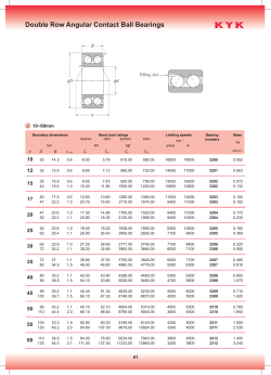 arings Double Row Angular Contact Ball Bearings