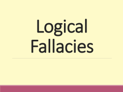 Logical Fallacies
