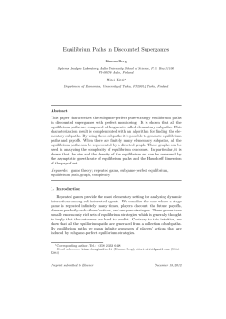 Equilibrium Paths in Discounted Supergames
