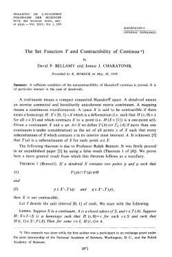The Set Function T and Contractibility of Continua*)