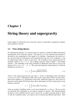 String theory and supergravity